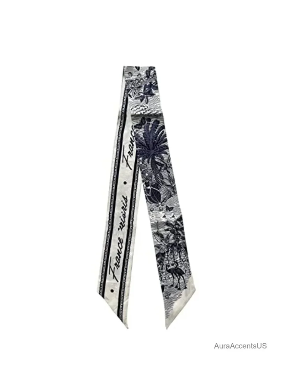 100% Mulberry Silk Scarf, Hair Ribbon, Bag Handle Wrap, Neck Tie, Fashion Scarf